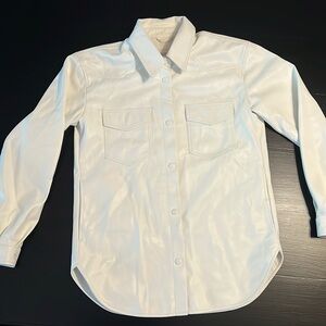 Chelsea Deboer by Lily & Lottie White Faux  Leather Jacket